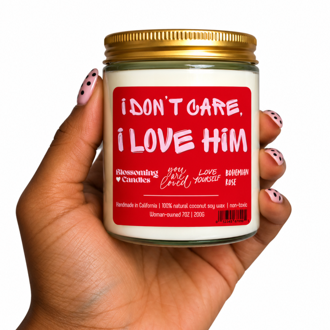 IDC, I LOVE HIM 7OZ CANDLE