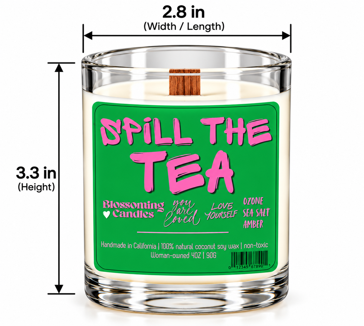 SPILL THE TEA 4OZ CANDLE
