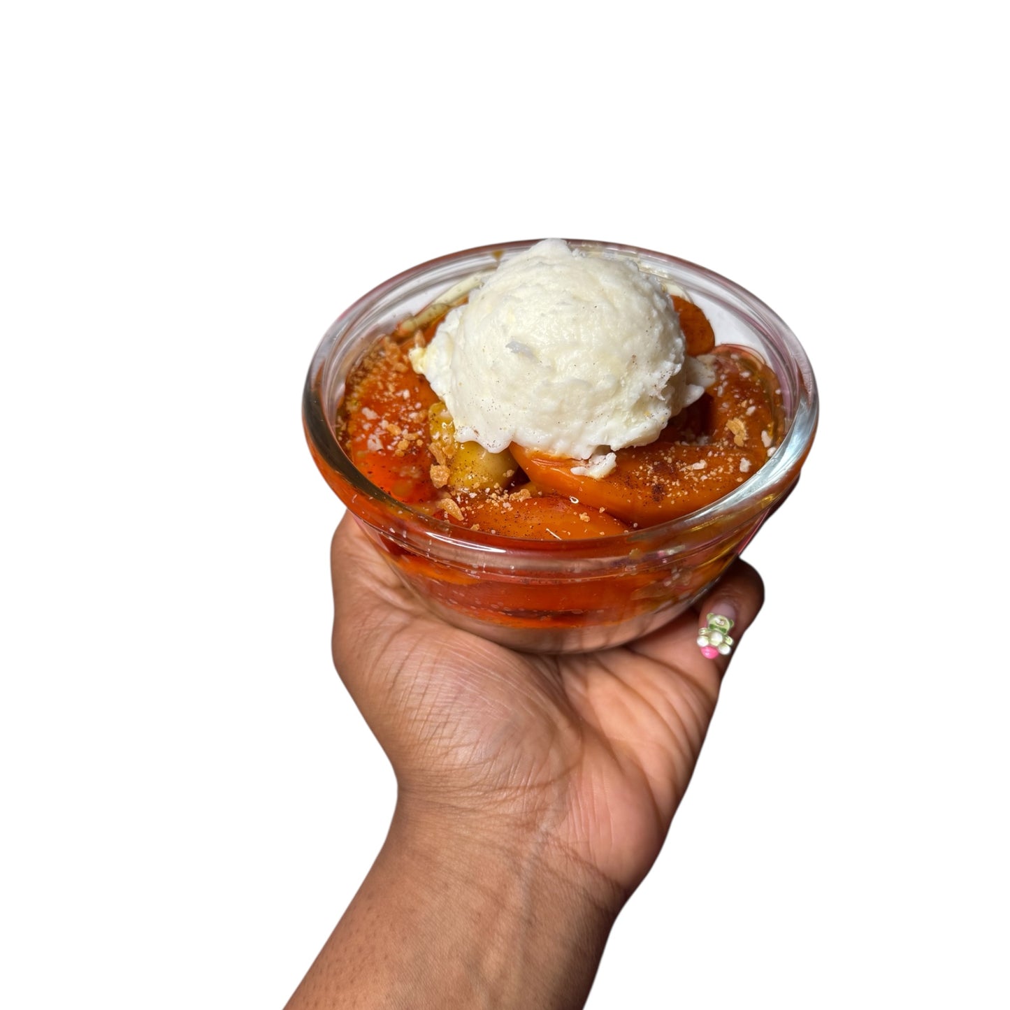 (WICKLESS) PEACH COBBLER CANDLE