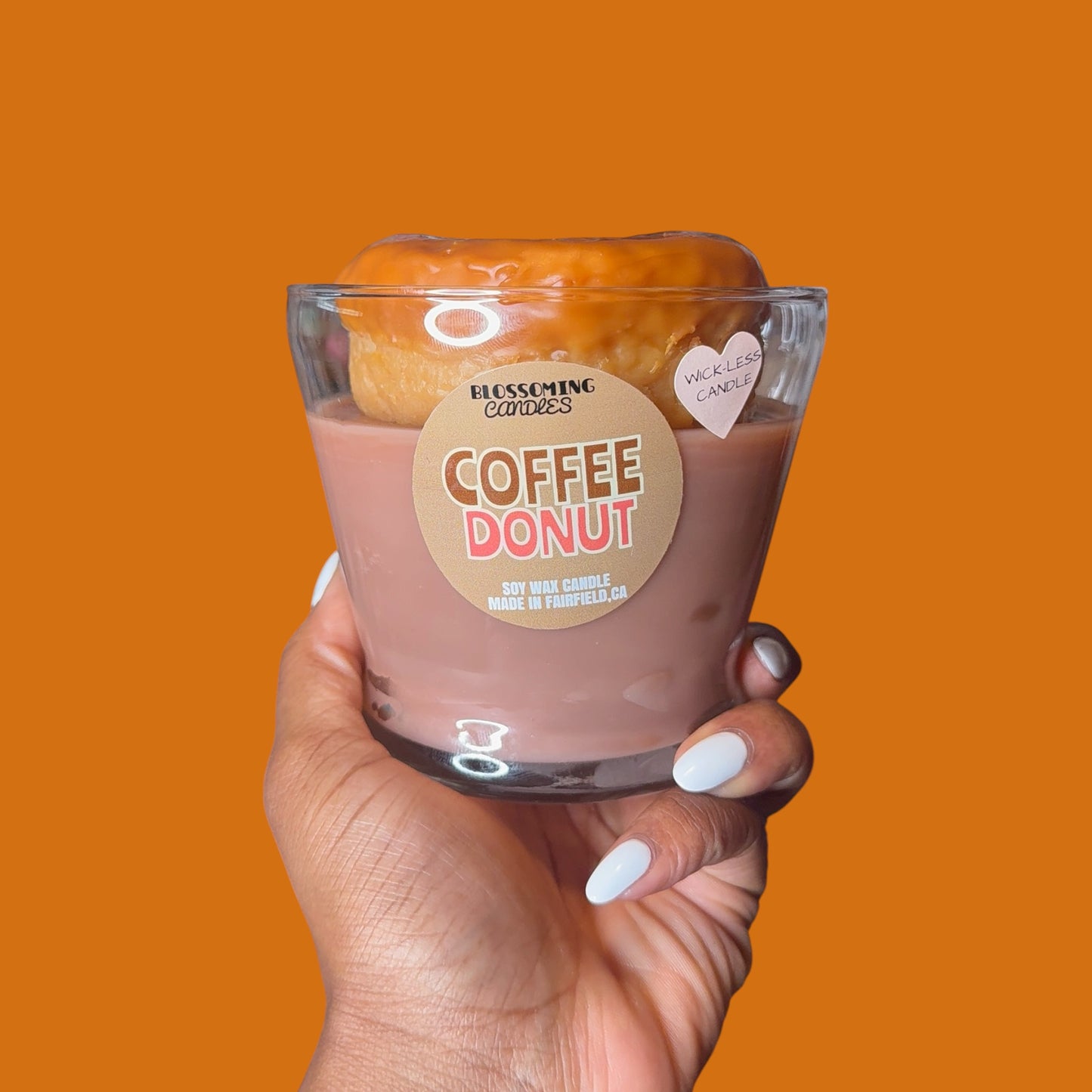 (WICK-LESS) COFFEE DONUT CANDLE