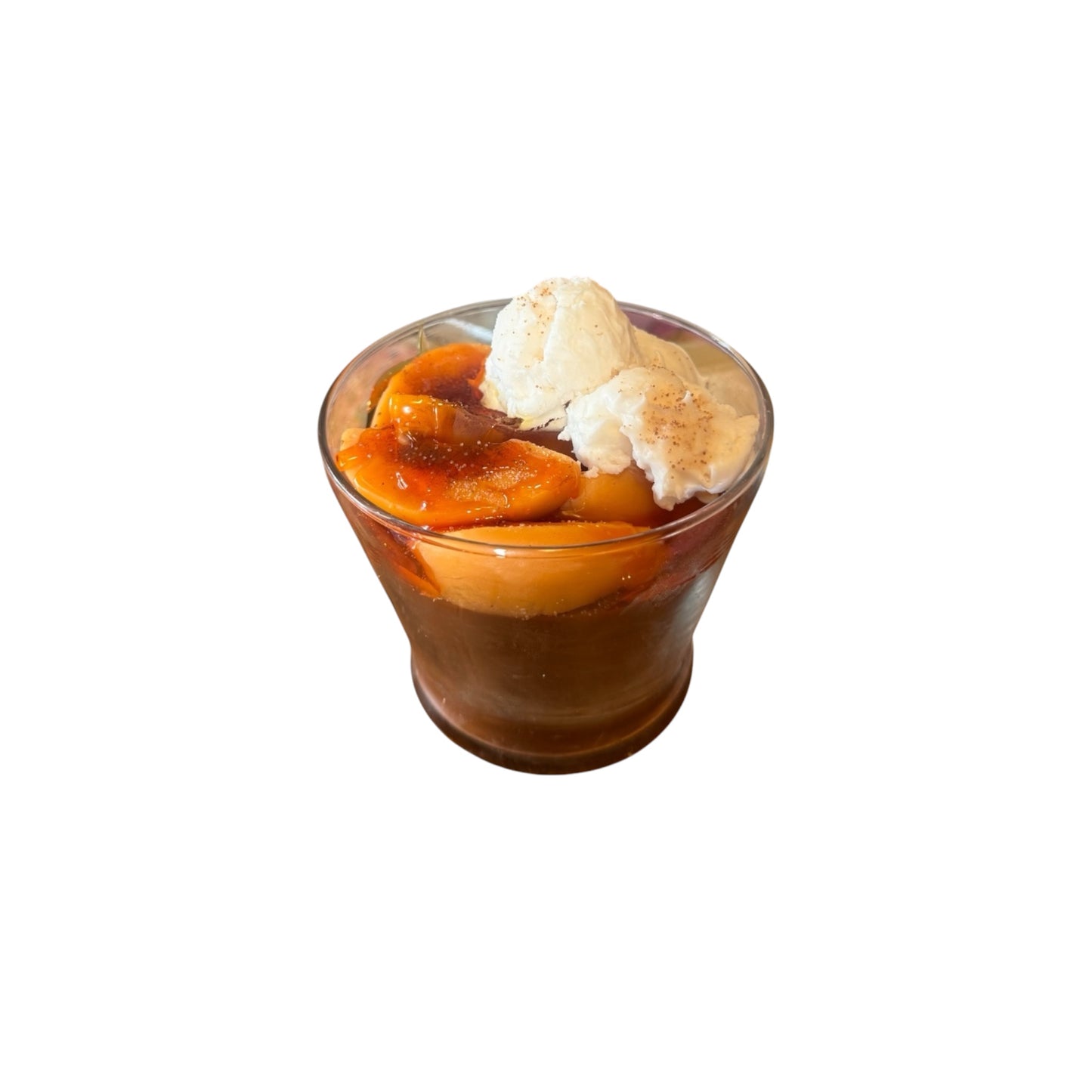(WICKLESS) PEACH COBBLER CANDLE ( vanilla, peaches, cinnamon