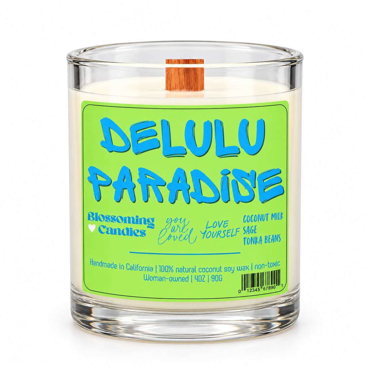 DELULU PARADISE 4OZ CANDLE