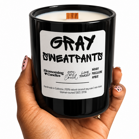 GRAY SWEATPANTS 13OZ CANDLE
