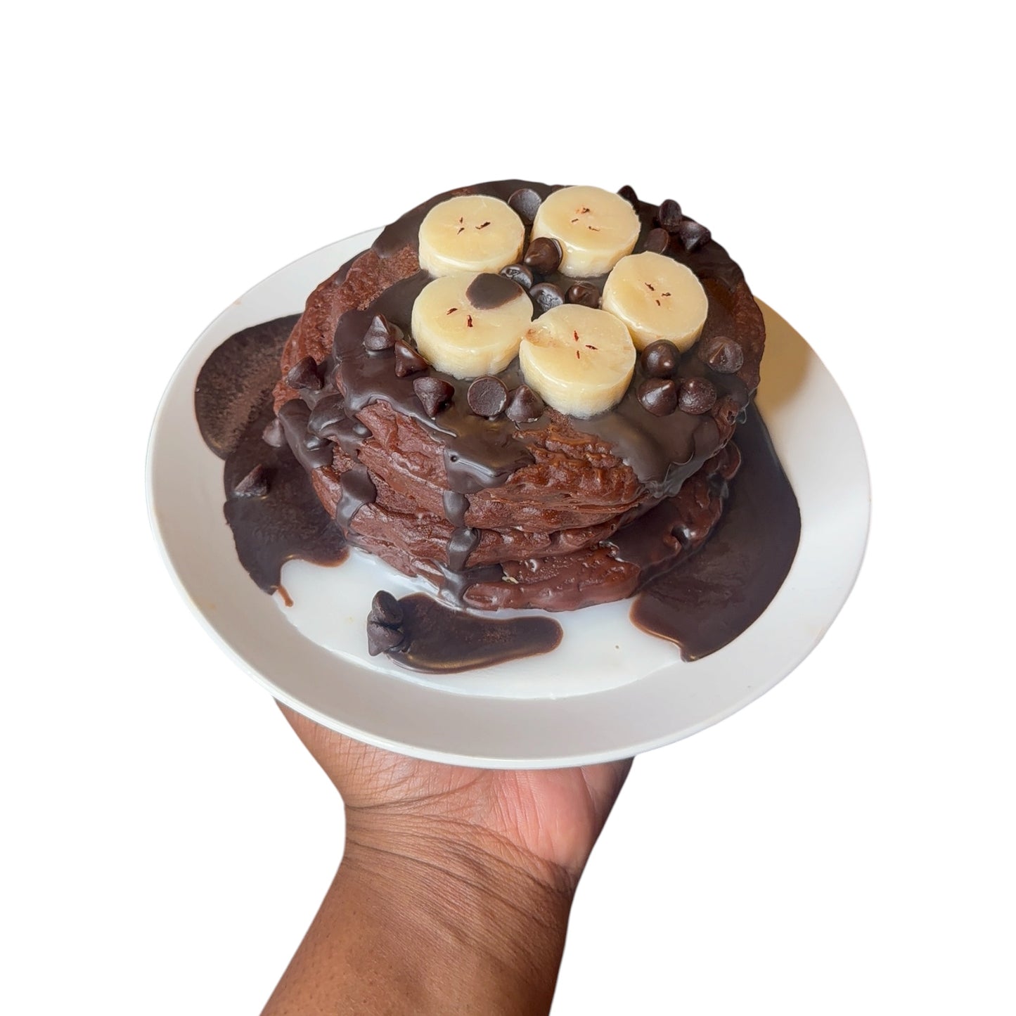 (WICK-LESS) CHOCOLATE & BANANAS CANDLE ( chocolate & Banana scented)