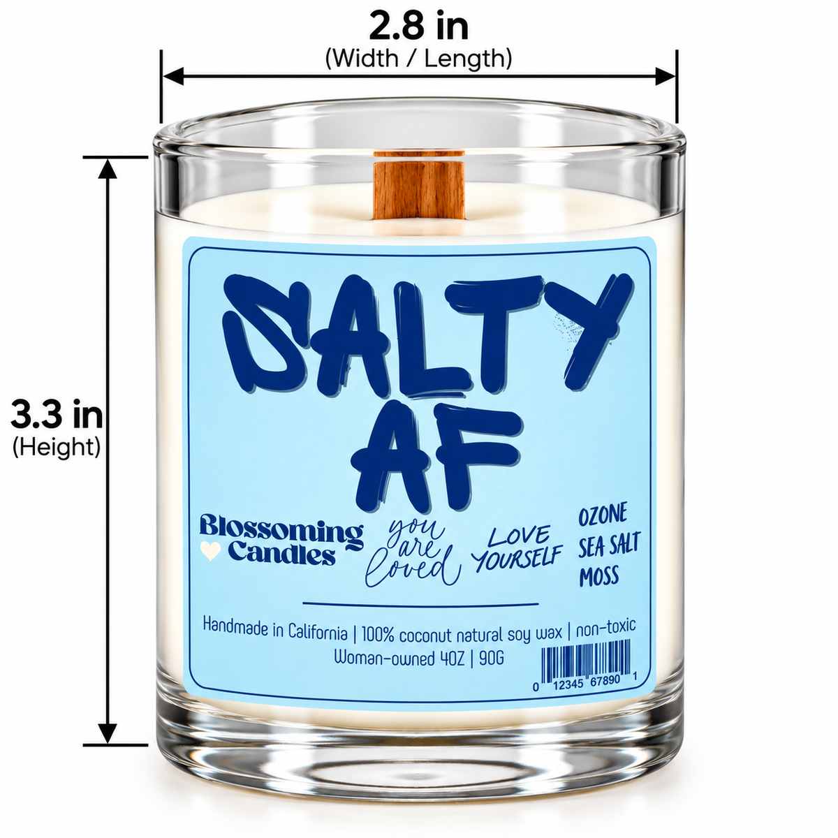 SALTY AF 4OZ CANDLE