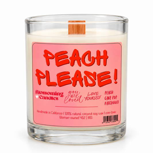 PEACH PLEASE! 4OZ CANDLE