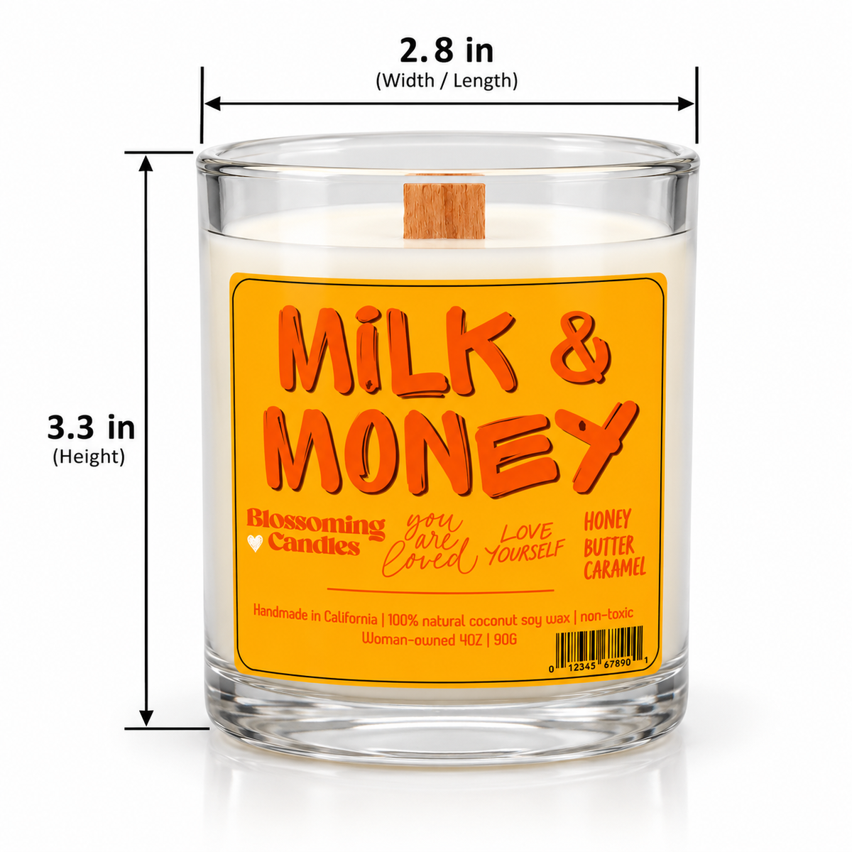 MILK & MONEY 4OZ CANDLE