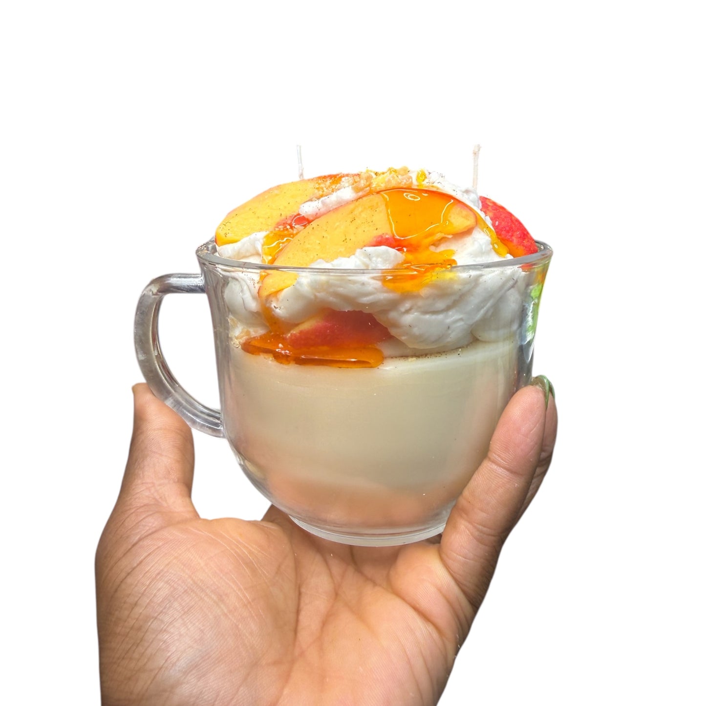 PEACH COBBLER MUG CANDLE