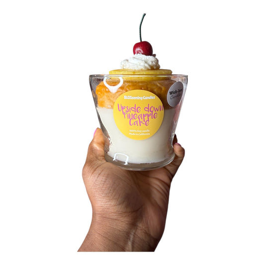(WICKLESS) PINEAPPLE UPSIDE DOWN CAKE CANDLE