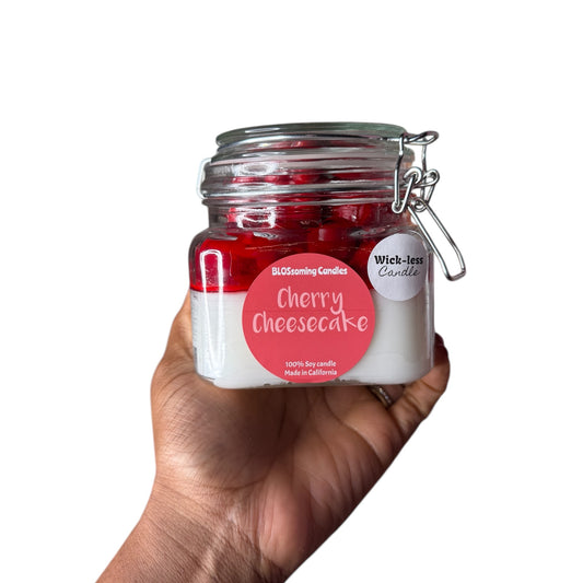 (WICKLESS) CHERRY CHEESECAKE CANDLE