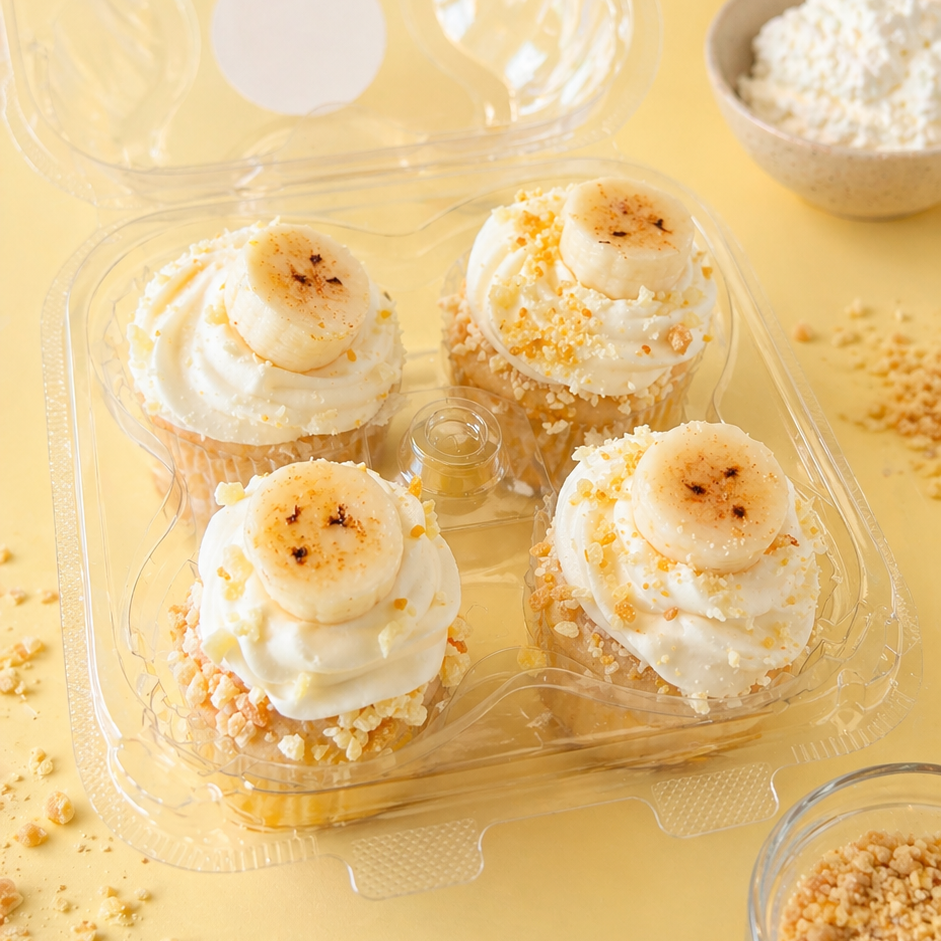 NANA CUPCAKE WAX MELTS (4 PACK) BANANA PUDDING SCENTED