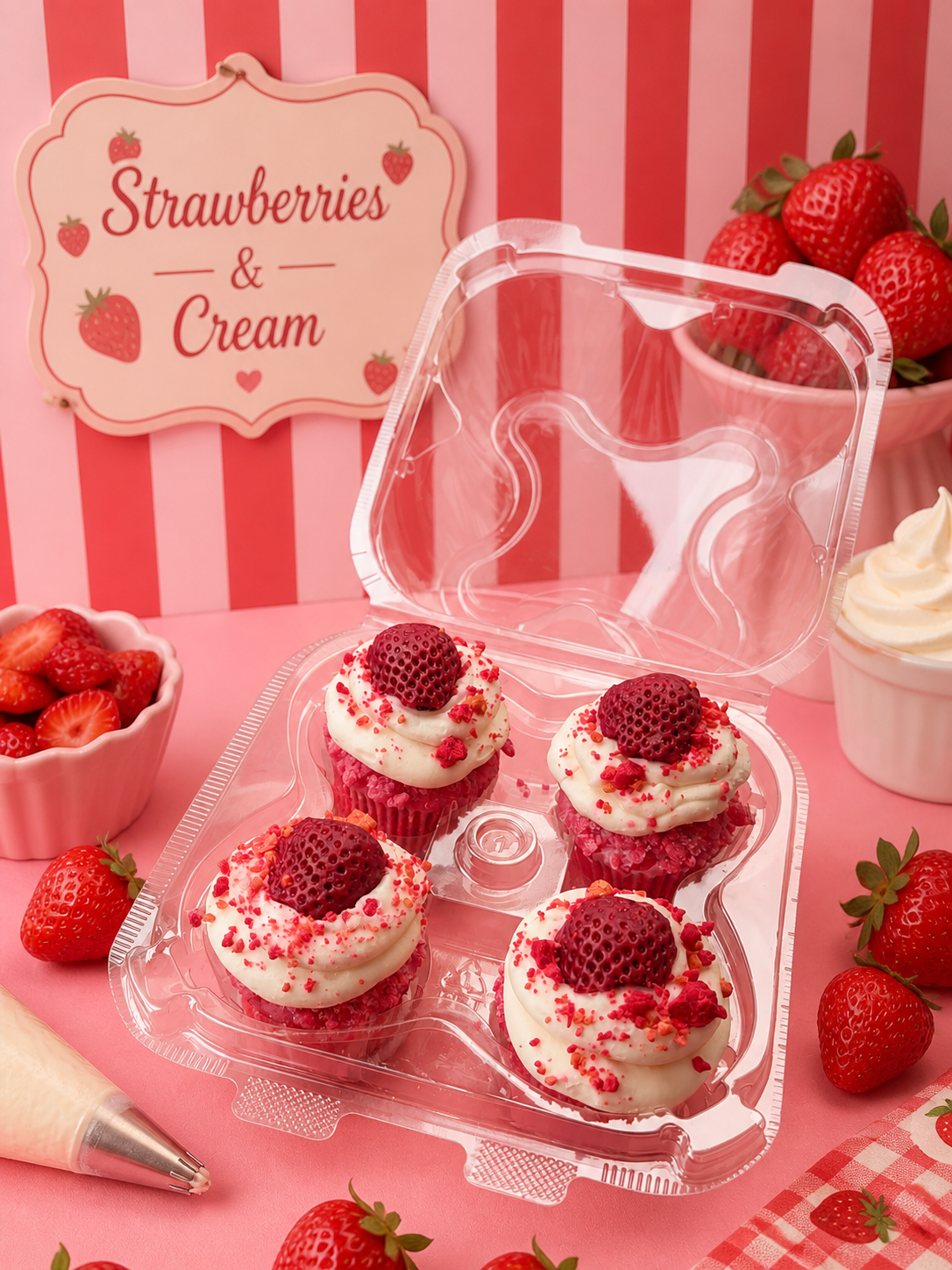 STRAWBERRY CUPCAKE WAX MELTS