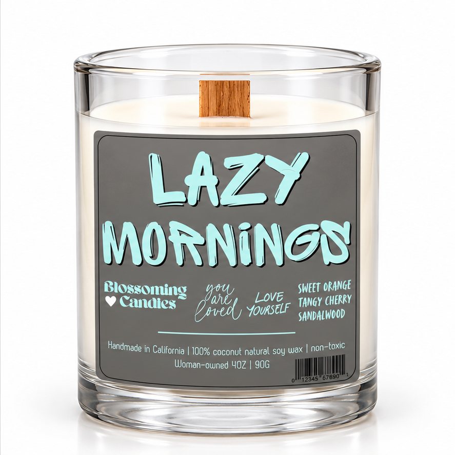 LAZY MORNINGS 4OZ CANDLE