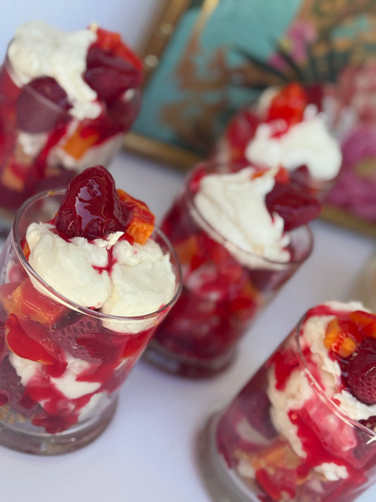 STRAWBERRY PEACH PARFAIT CANDLE