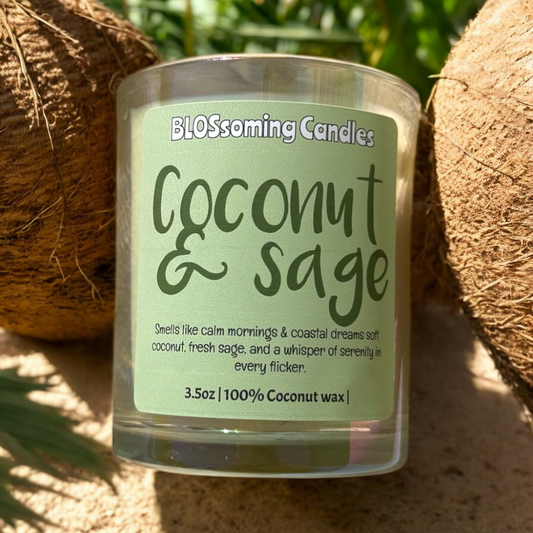MINI COCONUT & SAGE CANDLE