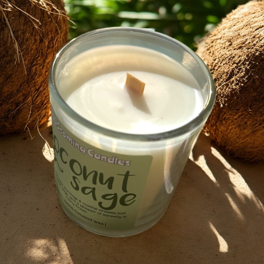 MINI COCONUT & SAGE CANDLE