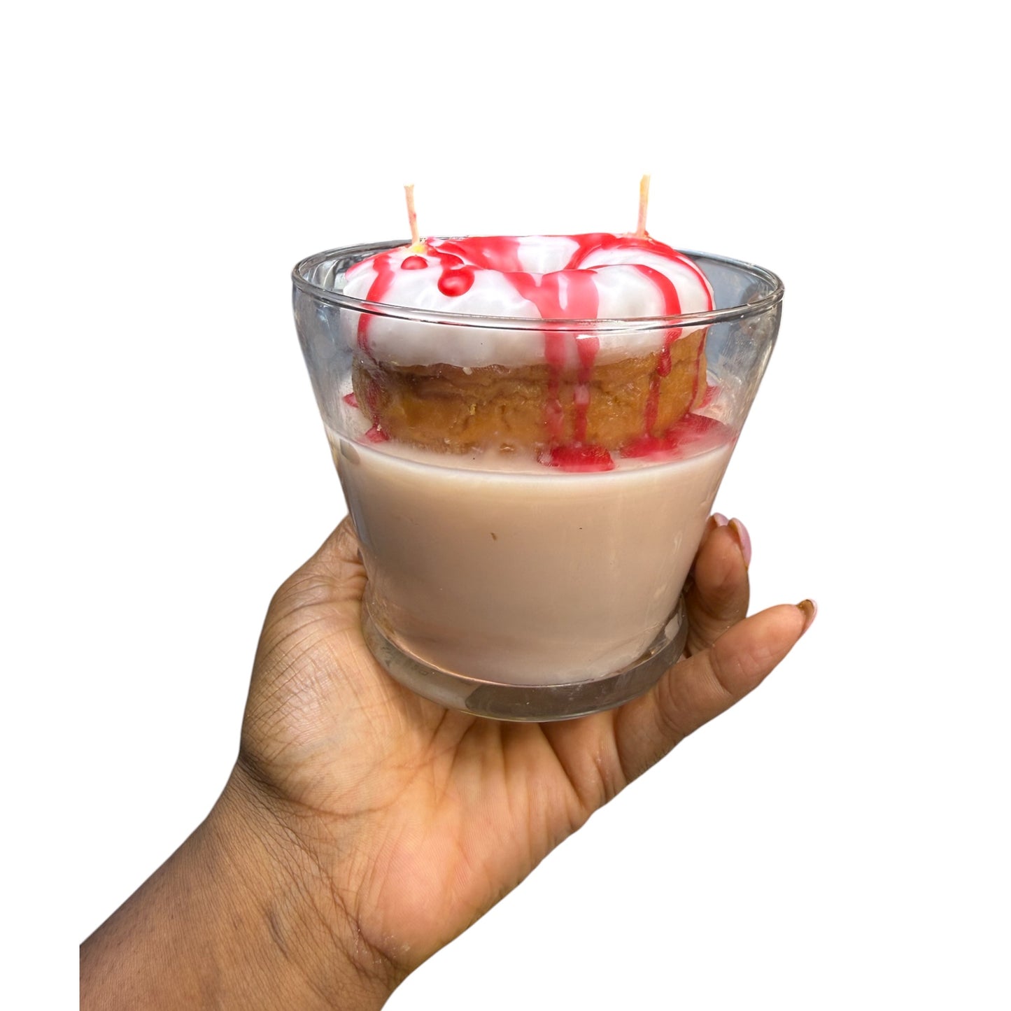 PEPPERMINT DONUT CANDLE