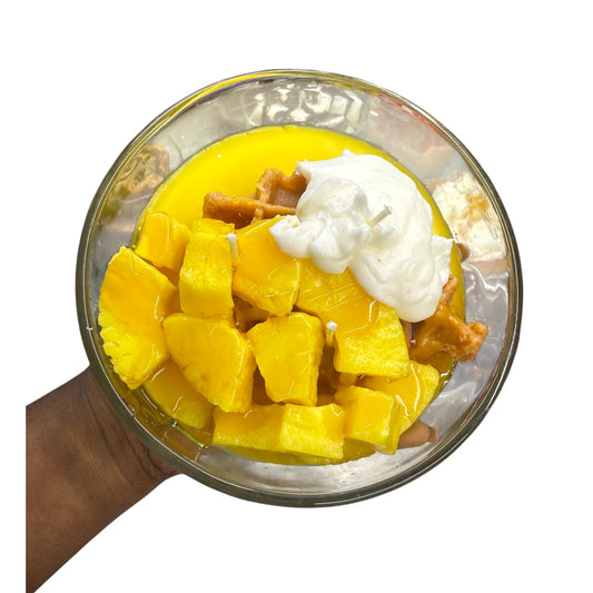 BELGIAN WAFFLE WITH PINEAPPLES