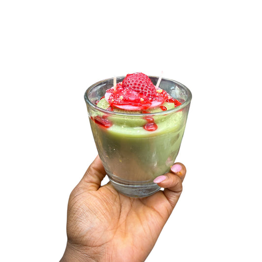 STRAWBERRY MATCHA COOKIE CANDLE