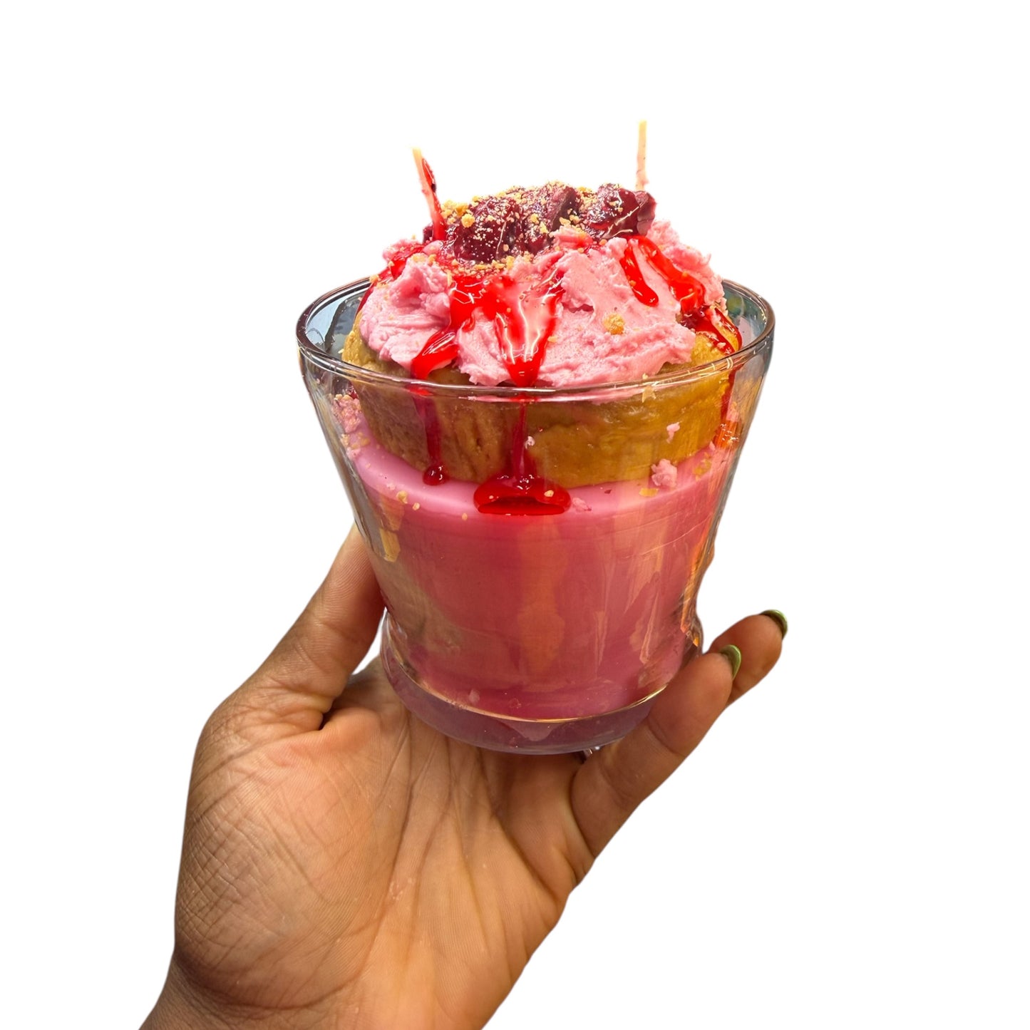 STRAWBERRY CINNAMON ROLL CANDLE