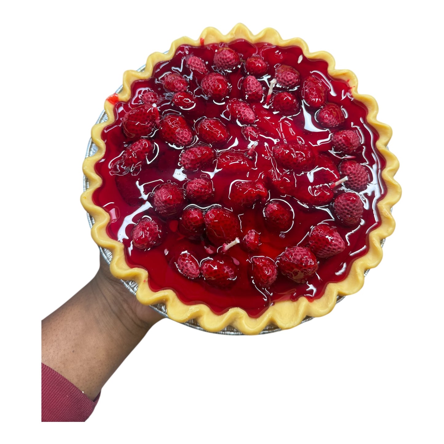 9" STRAWBERRY PIE CANDLE