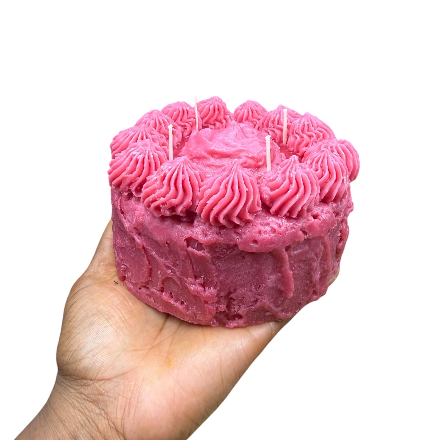 5" STRAWBERRY CAKE CANDLE