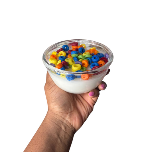 (WICKLESS) FRUITLOOPS CEREAL BOWL CANDLE