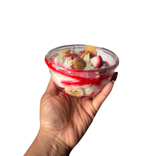 (WICKLESS) STRAWBERRY BANANA PUDDING CANDLE