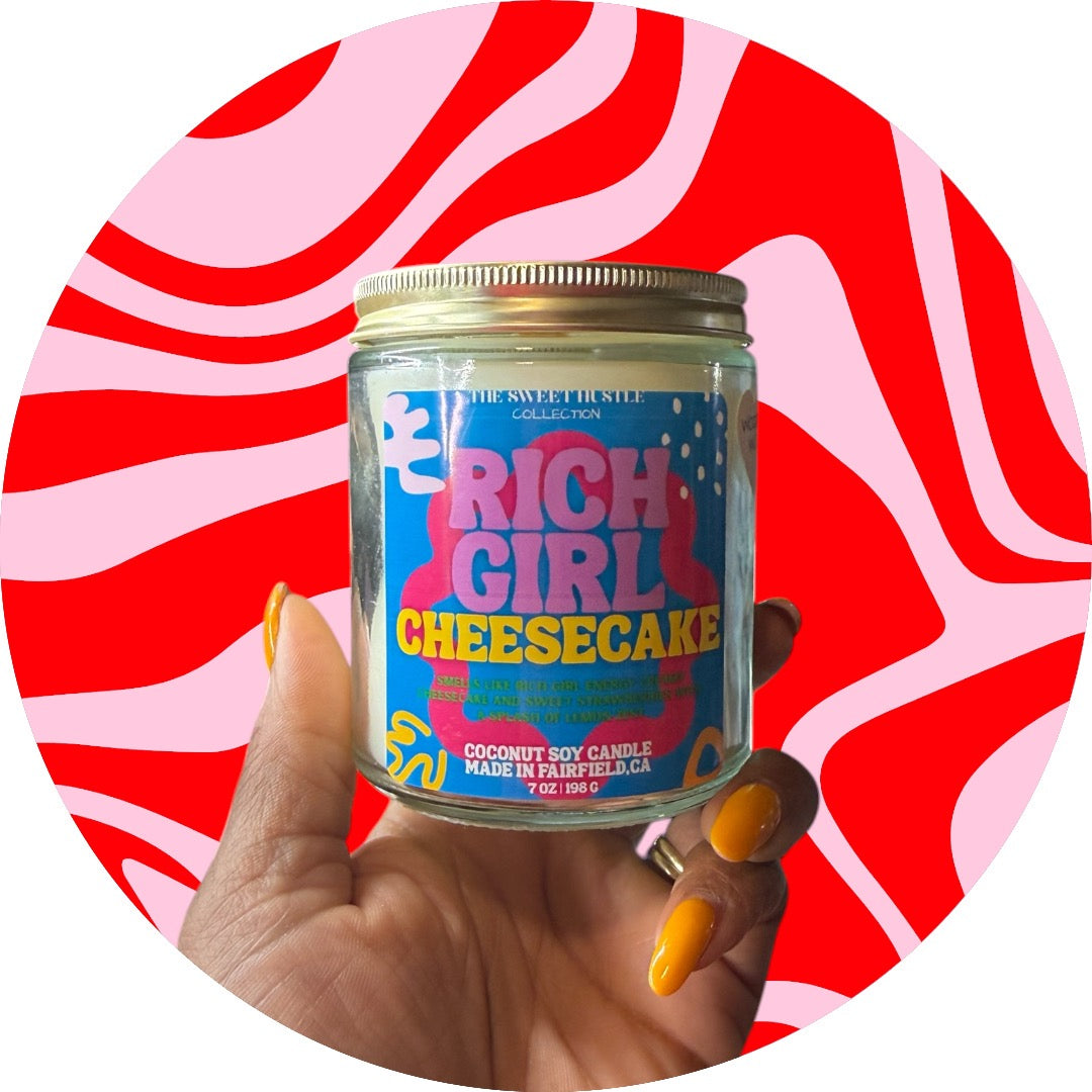 MINI RICH GIRL CHEESECAKE CANDLE