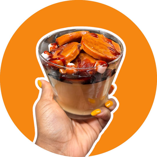 (WICKLESS) CANDIED YAMS CANDLE (VANILLA, CINNAMON, BROWN SUGAR)